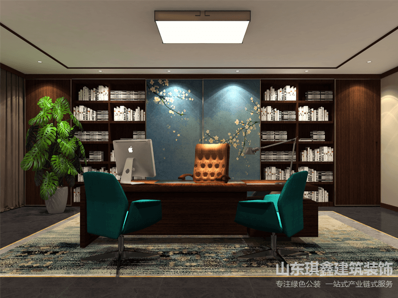大型企业办公室装修效果图