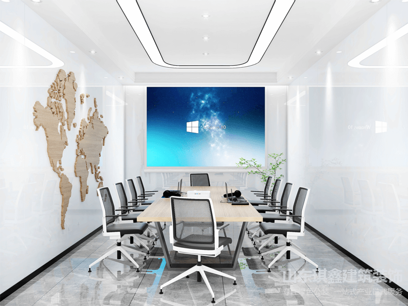 电子厂房办公室装修效果